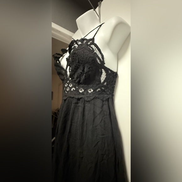 Free People Charcoal Lace Dress - Picture 4 of 10